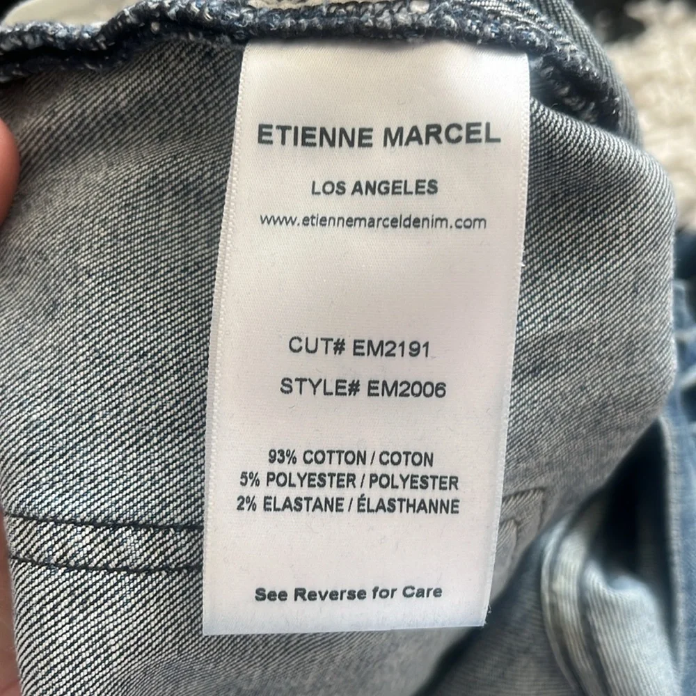 Etienne Marcel Denim EM-2006 Skinny Two Tone Jeans‎ with Double Zip Detail.